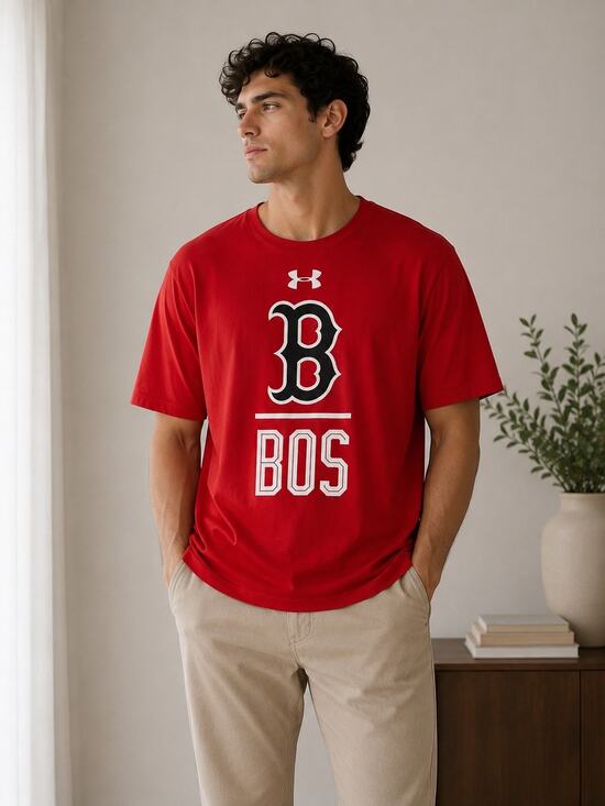 Under Armour Other - Under Armour Boston Red Sox MLB HeatGear Red Graphic T-Shirt Men’s XL Fanatics